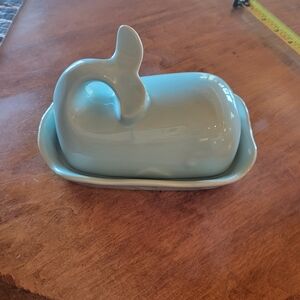 Whale Shaped Ceramic Butter Dish